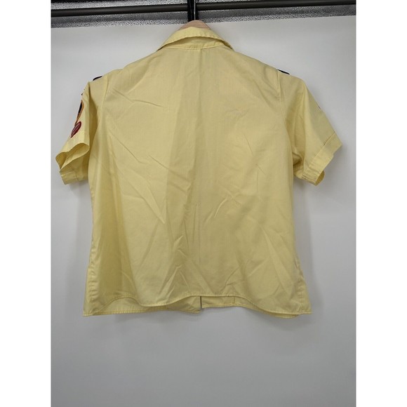 Official BSA Boy Scout Adult Shirt Size 42 Yellow some Patches still on… - Picture 2 of 11